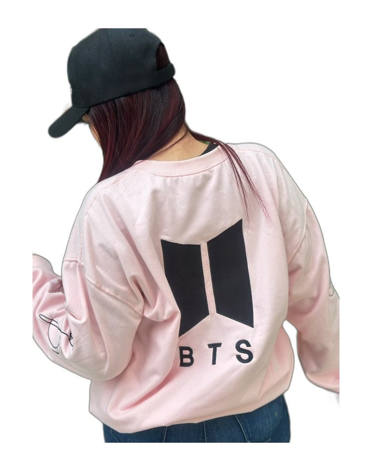 Buzo rosa BTS