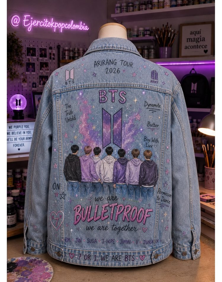 Chaqueta de jean We Are Bulletproof — Arirang Tour 2026