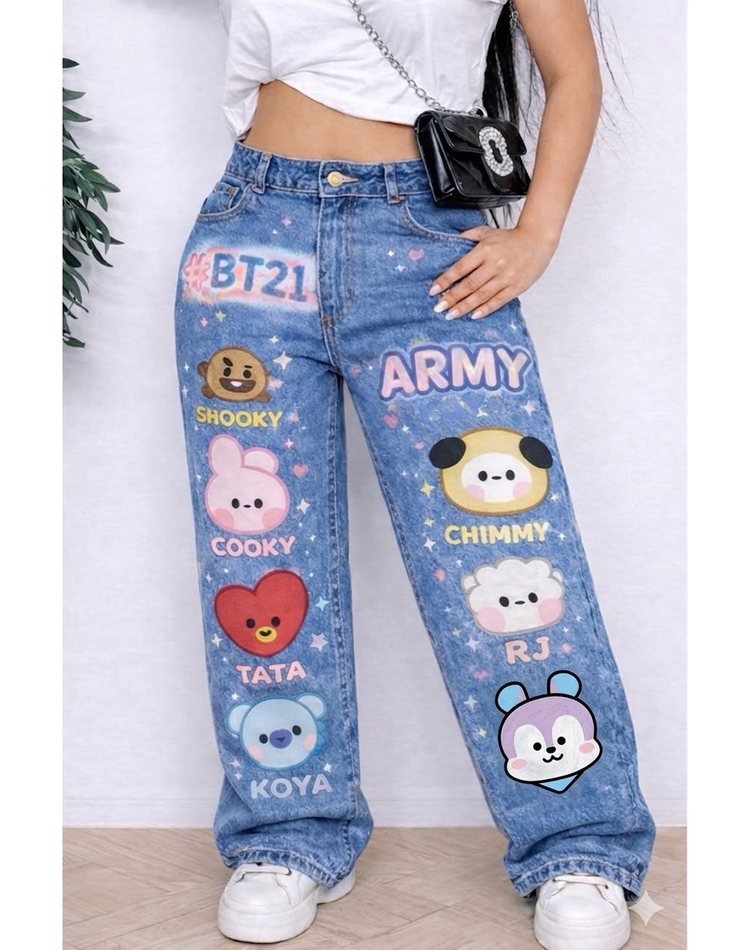 Jean intervenido BT21 — personajes completos