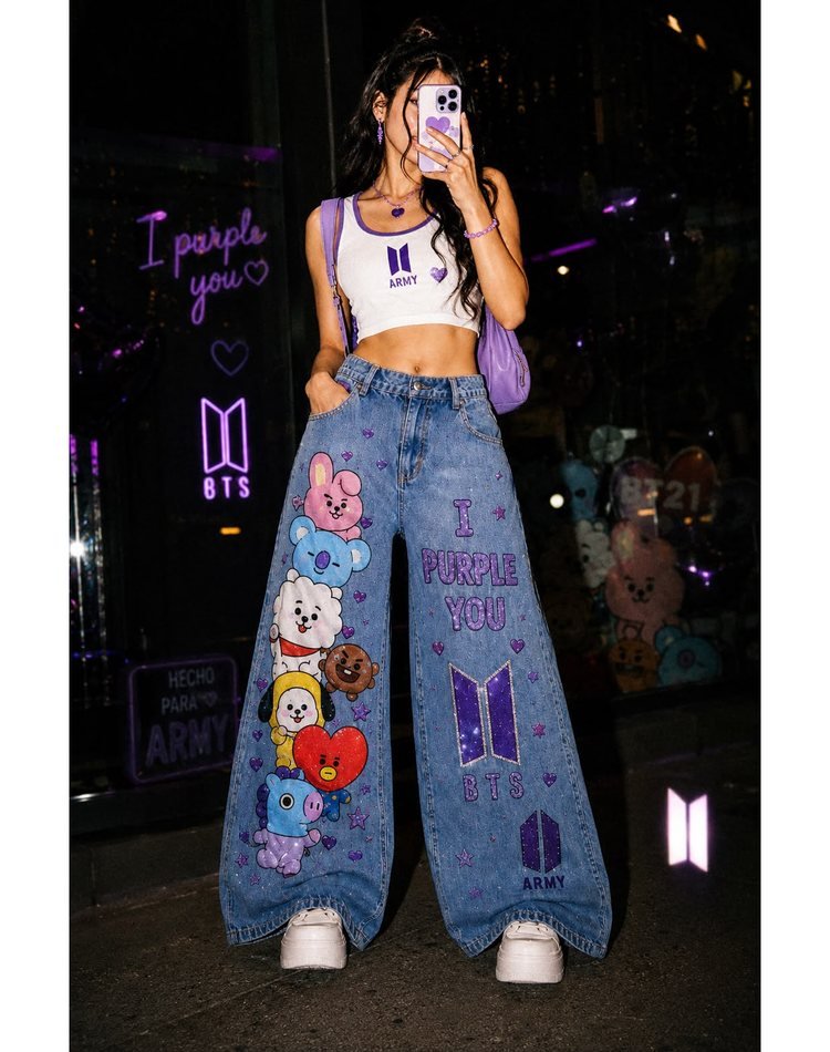 Jean intervenido BT21 — personajes completos