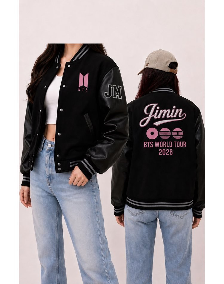 Chaqueta varsity Jimin — BTS World Tour 2026