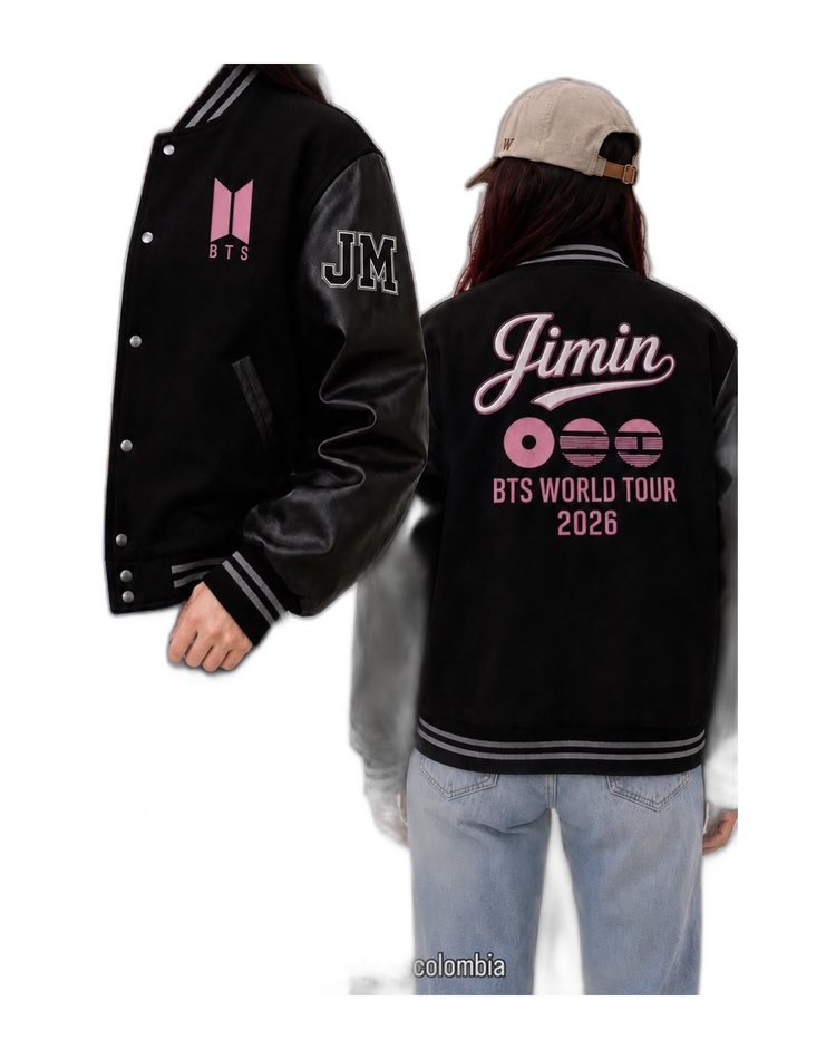 Chaqueta varsity Jimin — BTS World Tour 2026