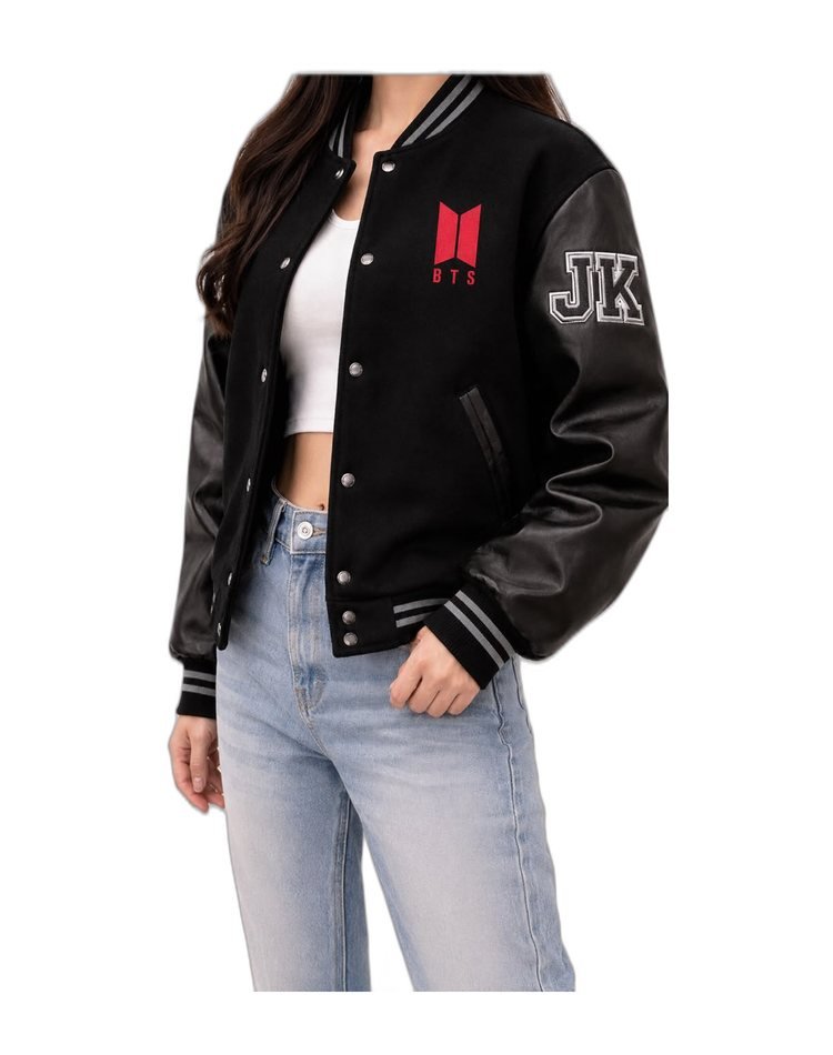 Chaqueta varsity negra