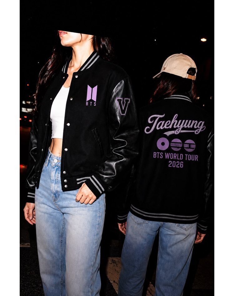 Chaqueta varsity Taehyung — BTS World Tour 2026